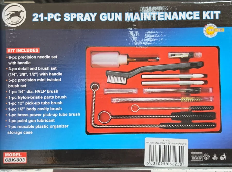Kit de nettoyage pistolet 21 pièces